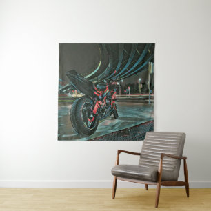 Tenture cadeaux moto pour petit ami