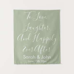 Tenture Cadre de mariage personnalisé Bannière de réceptio