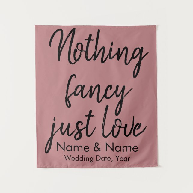 Tenture Cadre Mariage rustique pour les décorations de réc (Devant)