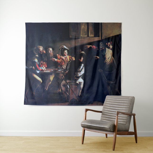 Tenture Calling of Saint Matthew, Caravaggio (En situation (horizontale))