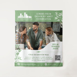 Tenture Calm Green Feuilles Wellness Promo Petite entrepri