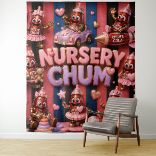 Tenture Camarades de crèche, grande tapisserie/nurserie po