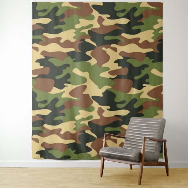 Tenture camouflage (En situation)