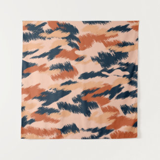 Tenture Camouflage Abstrait : Papier peint Vintage sans co