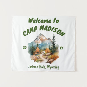 Tenture Camp Bachelorette Party Mountain Camping Prop Sign