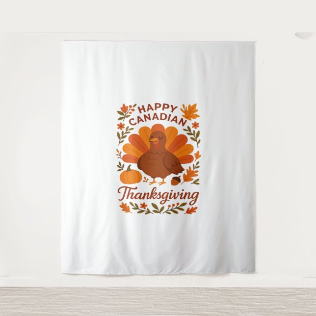 Tenture Canadian Thanksgiving Automne Celebration Classiqu (Devant)