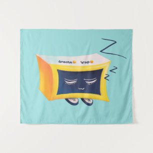 Tenture Caractère de l'alarme de couchage de Kawaii