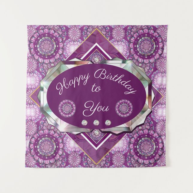 Tenture Cardinal Red Rosace (Devant)