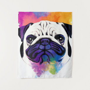 Tenture Carlin Chien Nature sauvage Couleurs animales Pein