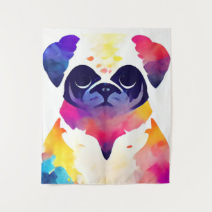Tenture Carlin Chien Nature sauvage Couleurs animales Pein