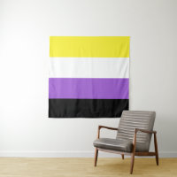 Carré de drapeau non binaire LGBT