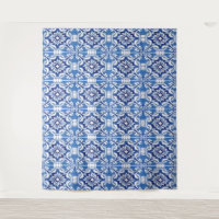 Carreaux de mosaïque bleus Fond de salle pour la d