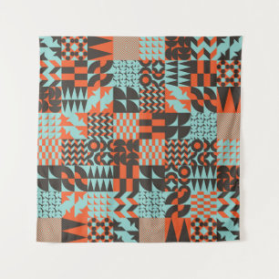 Tenture Carrelage géométrique en mosaïque, motif élégant s