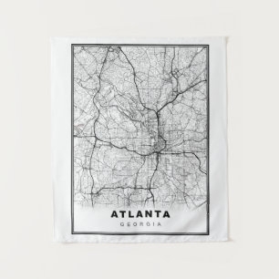 Tenture Carte Atlanta