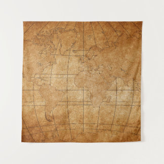 Tenture carte du monde