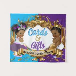 Tenture Cartes et cadeaux Purple & Bleu Royal Sexe Révélat