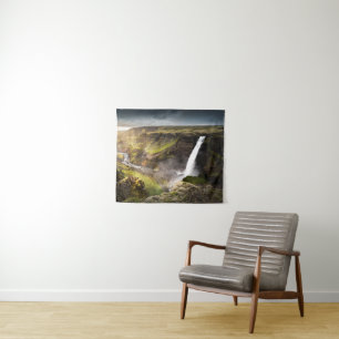 Tenture Cascade de Haifoss   Été en Islande