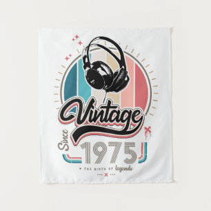 Tenture Casque audio vintage depuis 1975