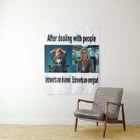 Ce mur d'art pour les introvertis et les Extrovert