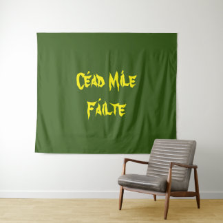 Tenture "Cead Mile Failte" Cent Mille Accueille