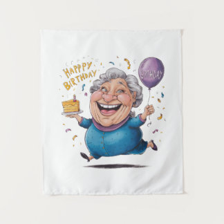 Tenture Célébration de l'anniversaire de grand-mère