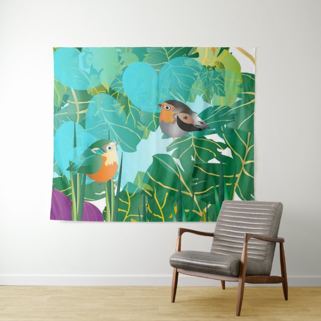 Tenture C'era una volta un mondo colorato... (En situation (horizontale))