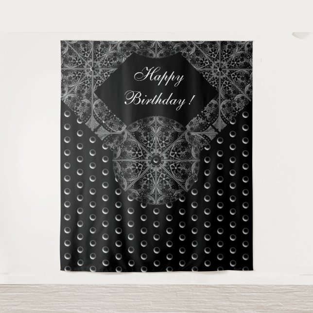 Tenture Céramique noir (Devant)