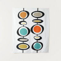Cercles Abstraits milieu du siècle moderne Bold Re