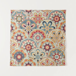 Tenture Cercles Abstraits : Papier peint couleur tendance