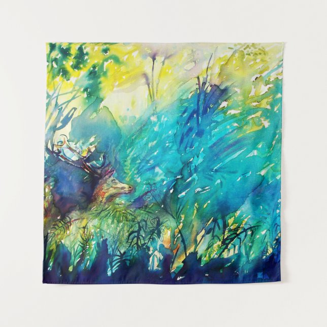 TENTURE CERVEAU EN BOIS VERT (Devant (Horizontal))