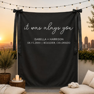 Tenture C'était toujours vous Décoration de réception de m