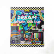 C'était tout un Rêve Fond de Graffiti Hip Hop Rétr