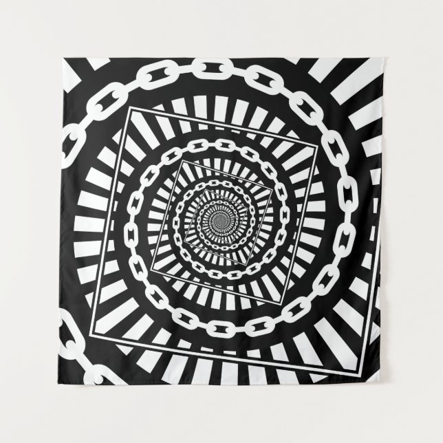 Tenture Chaînes de golf sur disque (Devant)