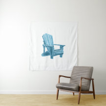 Chaise Muskoka Aquarelle bleu