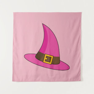 Tenture Chapeau de sorcière rose