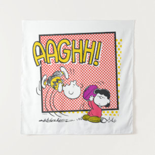 Tenture Charlie Brown et Lucy Football Comic Graphic