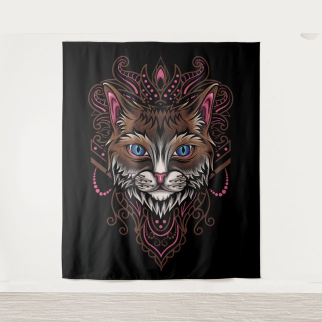 Tenture Chat de Ganesha (Devant)