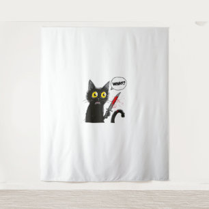 Tenture Chat noir Costume Halloween Witchcraft Spider Web