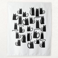 Chat noir mignon