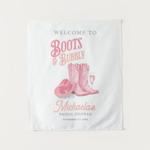 Tenture Chaussures et Bulles Fête de Mariage de Cowgirl de