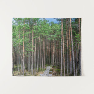 Tenture Chemin en bois dans la pinède