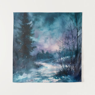 Tenture Chemin Starlit à travers le givre