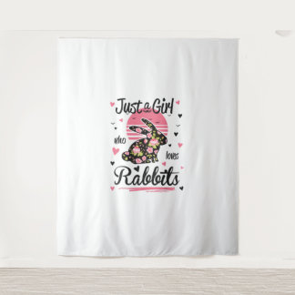 Tenture Chemise lapin. Juste une fille qui aime les lapins
