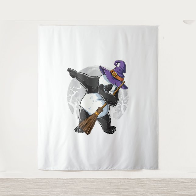 Tenture Chemises Halloween Panda Dabbing, Halloween 2021 (Devant)