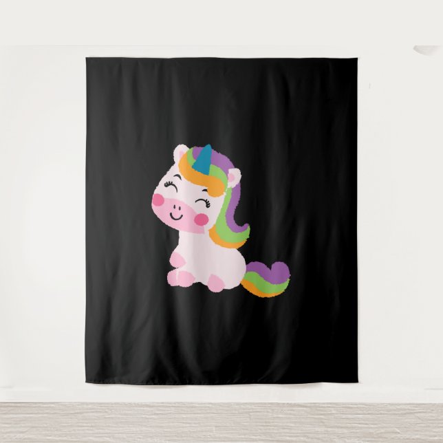 Tenture Cheval de licorne (Devant)
