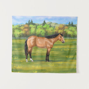 Tenture Cheval du Quartier des Dun Buckskin