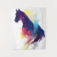 Cheval Sauvage Nature Animaux Couleurs Art Peintur