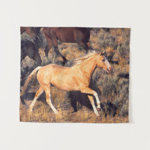 Tenture Chevaux courir un ranch Ponderosa