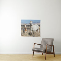 Chevaux sauvages chez eux dans le bassin de Sandwa