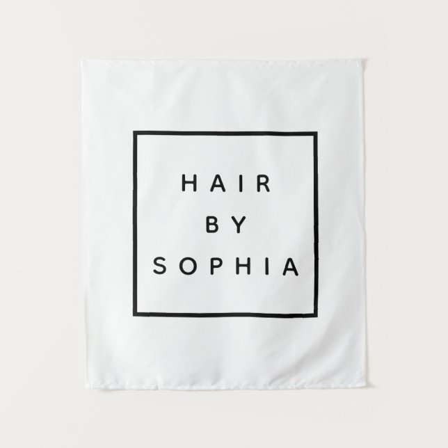 Tenture CHEVEUX promotion d'entreprise luxe (Devant)